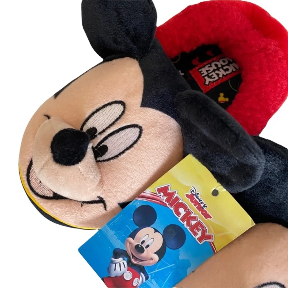 Disney Mickey Mouse Slippers Plush kids size 9/10